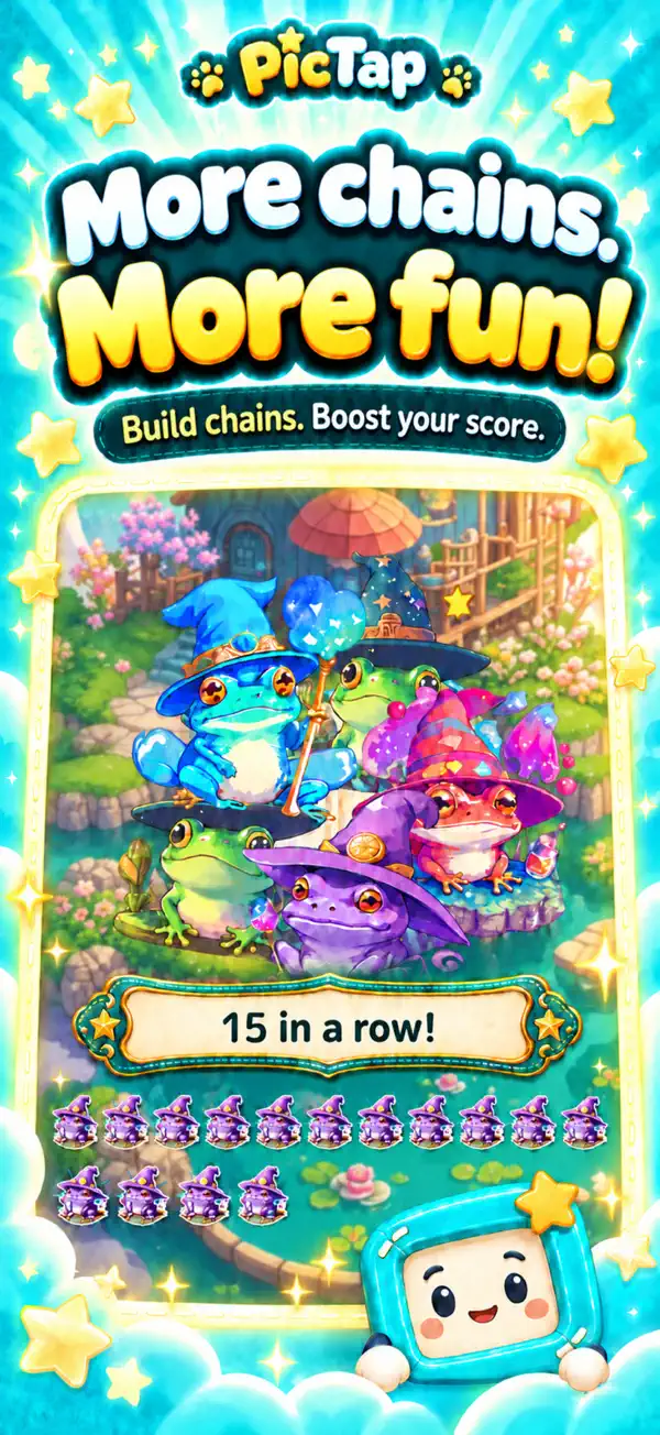 Build chains to increase your score