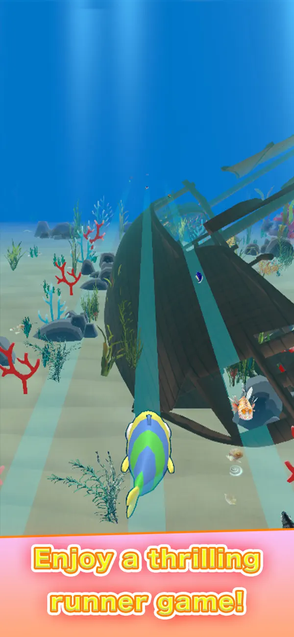Gameplay showing the tap control guide